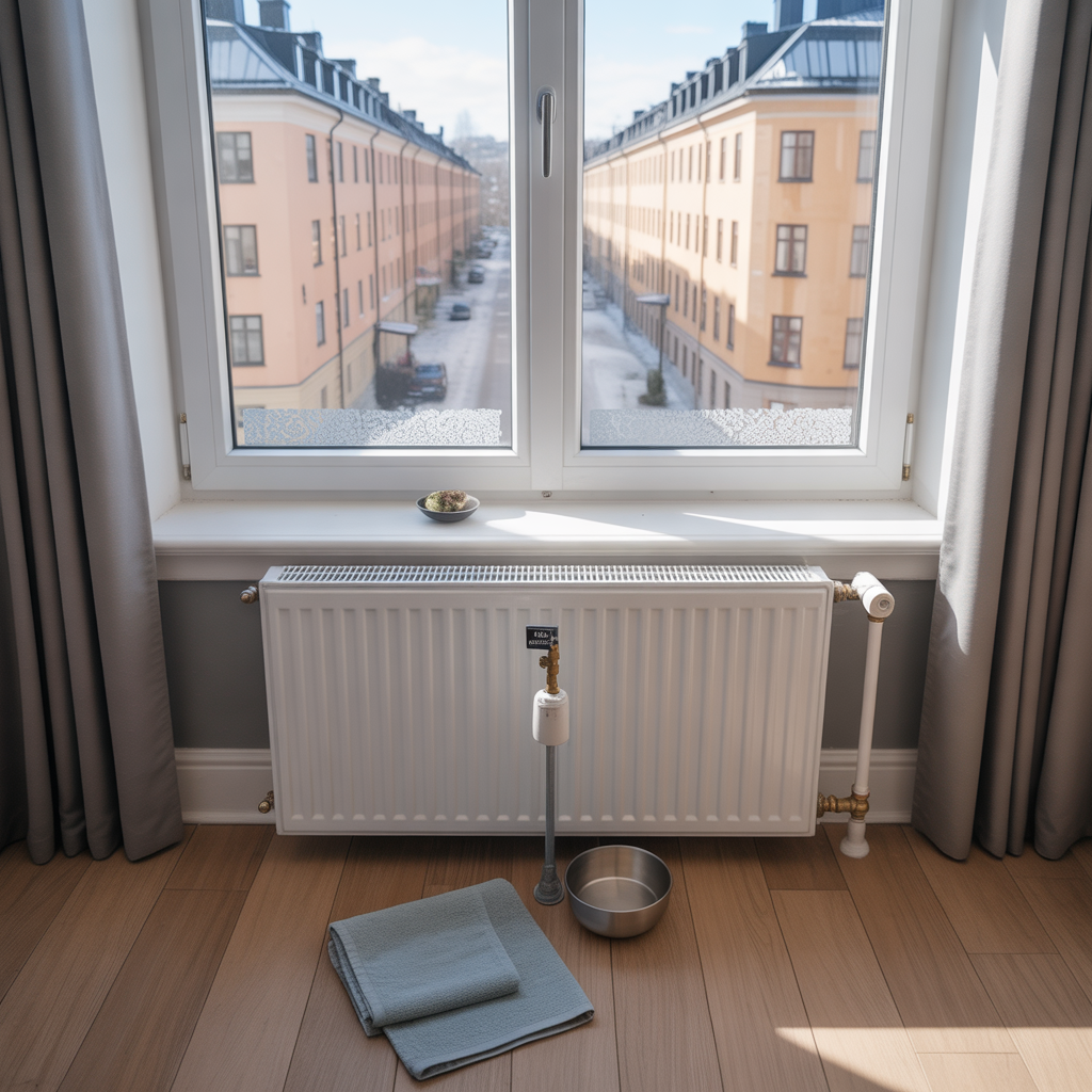 avluftning av radiatorer och varmesystem checklista